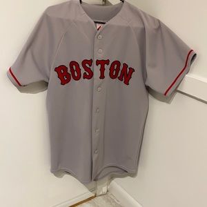 Boston Red Sox Okajima 6 Button Authentic Jersey